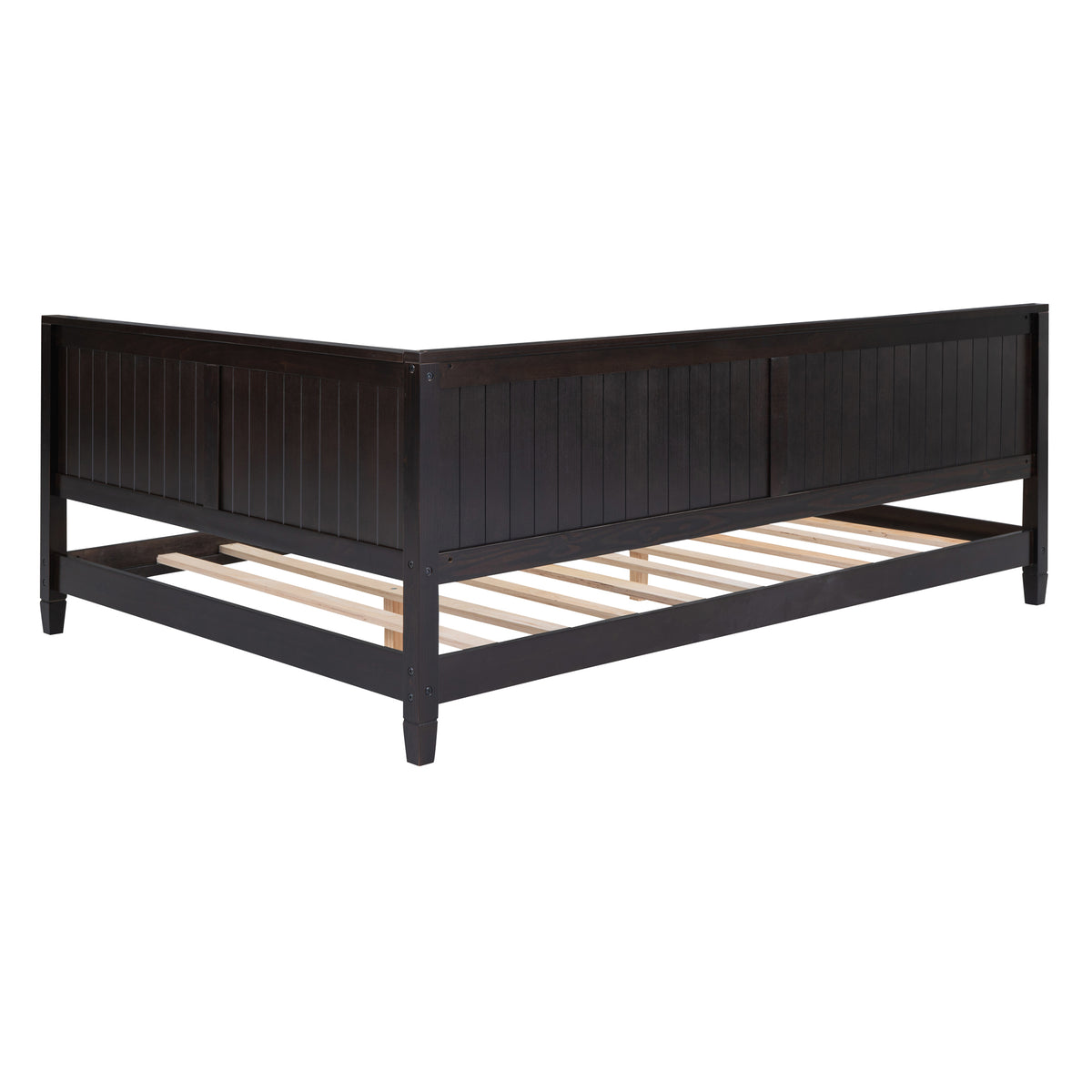 Full Size Wood Daybed Sofa Bed, Espresso Espresso Solid Wood Mdf