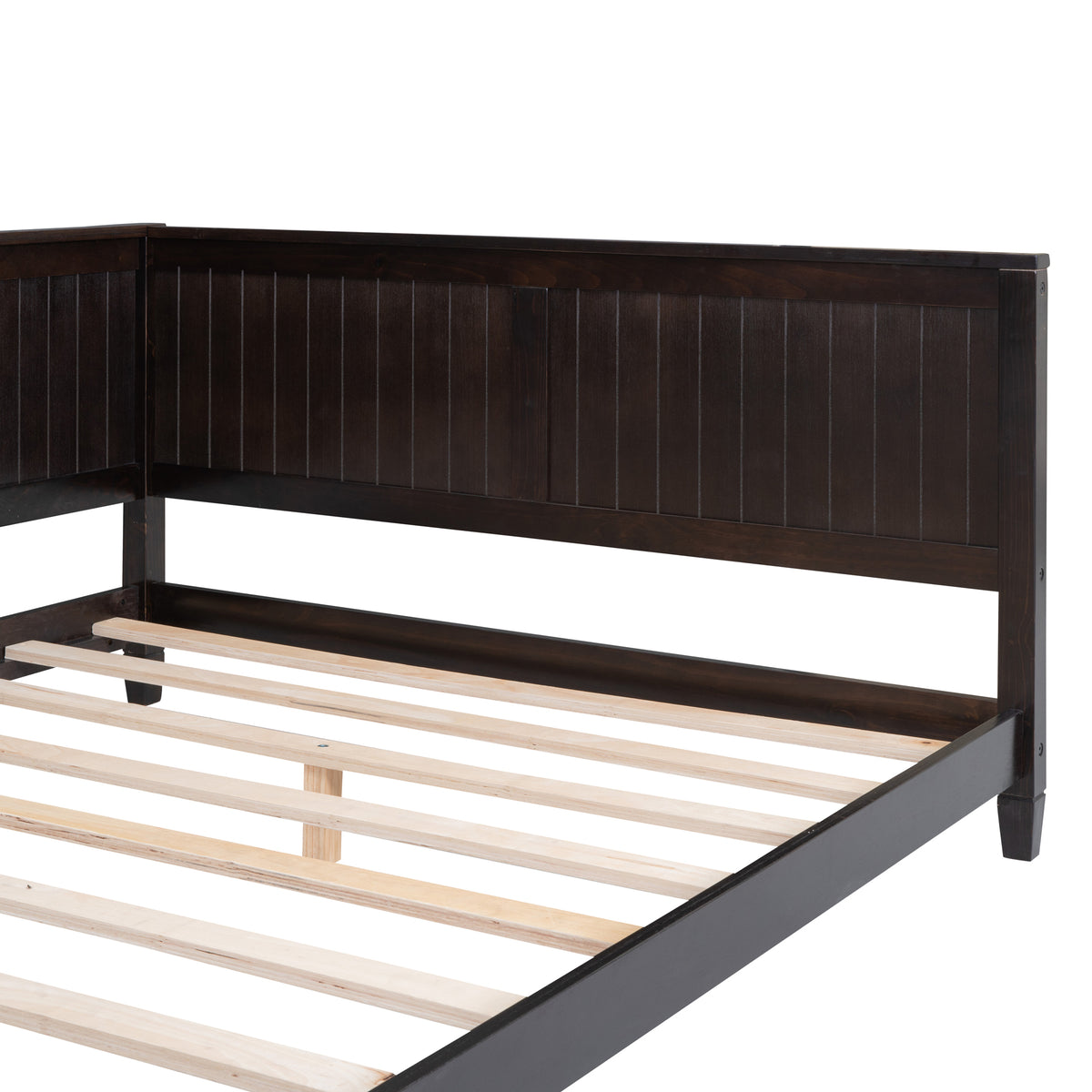 Full Size Wood Daybed Sofa Bed, Espresso Espresso Solid Wood Mdf