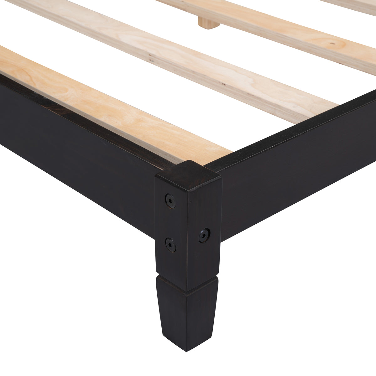 Full Size Wood Daybed Sofa Bed, Espresso Espresso Solid Wood Mdf