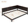 Full Size Wood Daybed Sofa Bed, Espresso Espresso Solid Wood Mdf