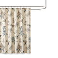 Printed Cotton Shower Curtain Khaki Cotton
