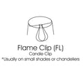 Slant Tissue Shantung Chandelier Lampshade With Flame Clip, Egg Set Of 6 White Tissue Shantung