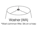 Deep Cone Hardback Lampshade With Washer Fitter, Beige Color Fabric Lampshade For Table Lamps, Natural Linen, 6