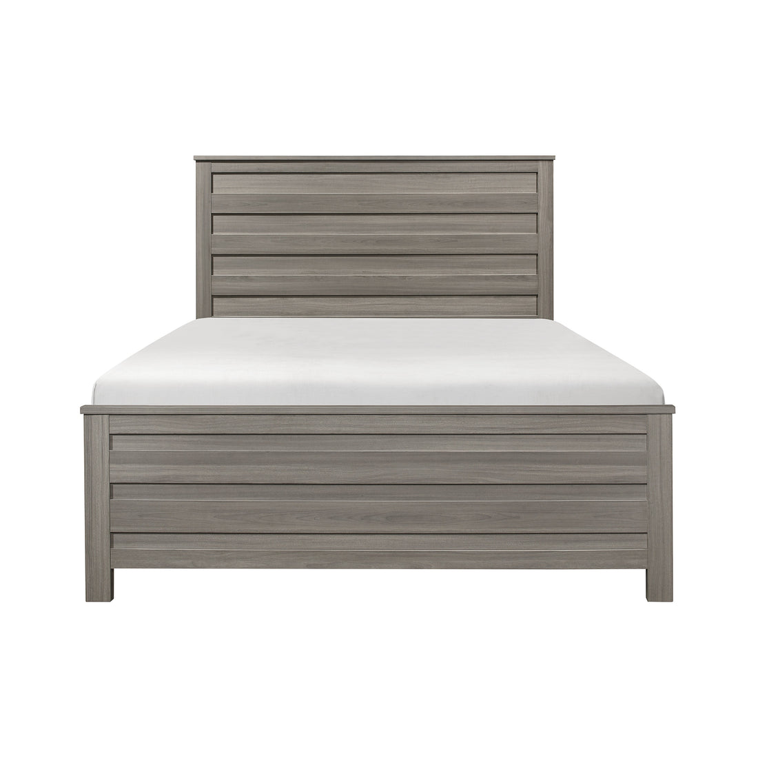 Dark Gray Finish Transitional Look Queen Bed 1Pc Industrial Rustic Modern Style Bedroom Furniture Box Spring Required Queen Dark Gray Bedroom Industrial,Modern,Rustic,Transitional Wood