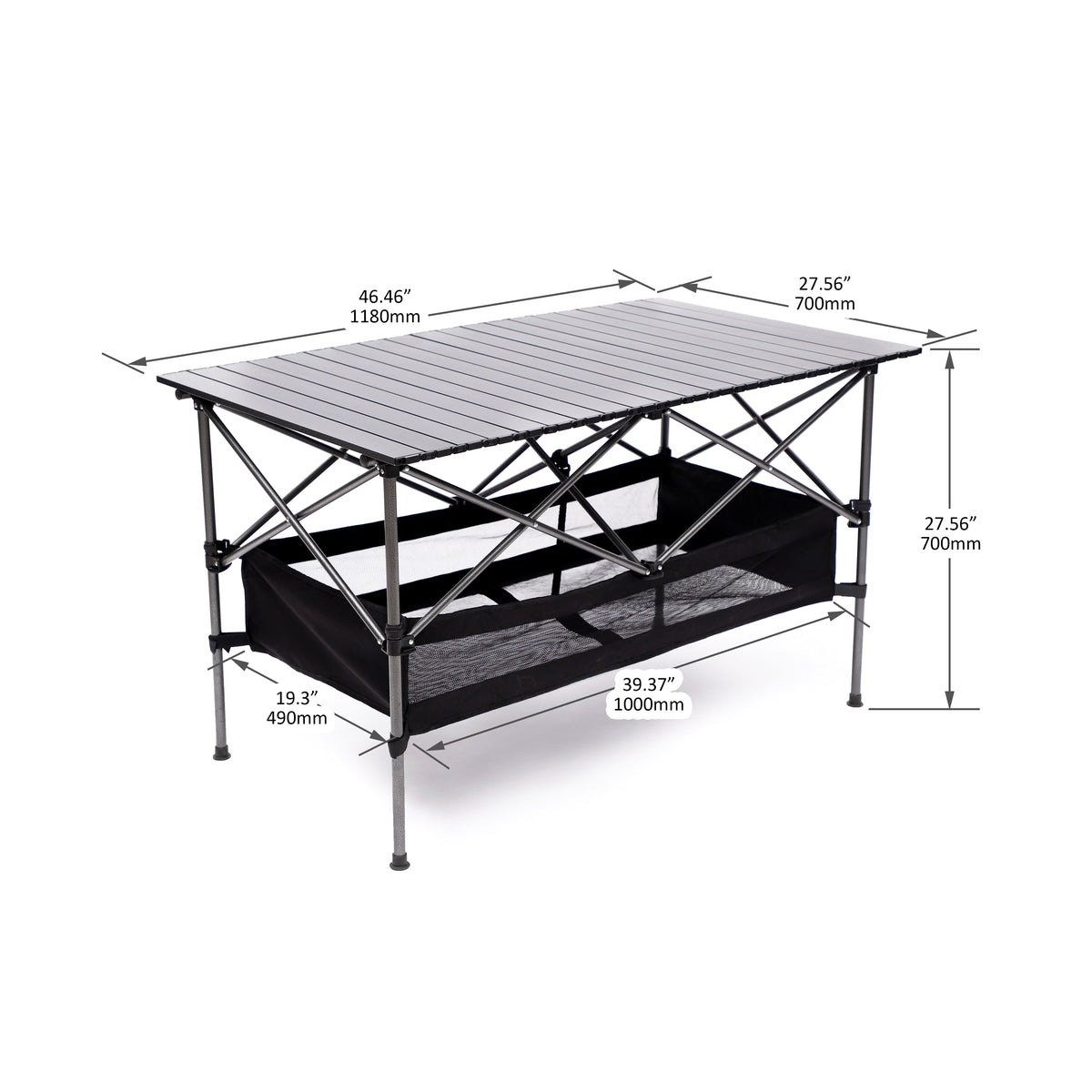 Set Of 3, Folding Outdoor Table And Chairs Set For Indoor, Outdoor Camping, Picnics, Beach,Backyard, Bbq, Party, Patio, Black Green Black Aluminum