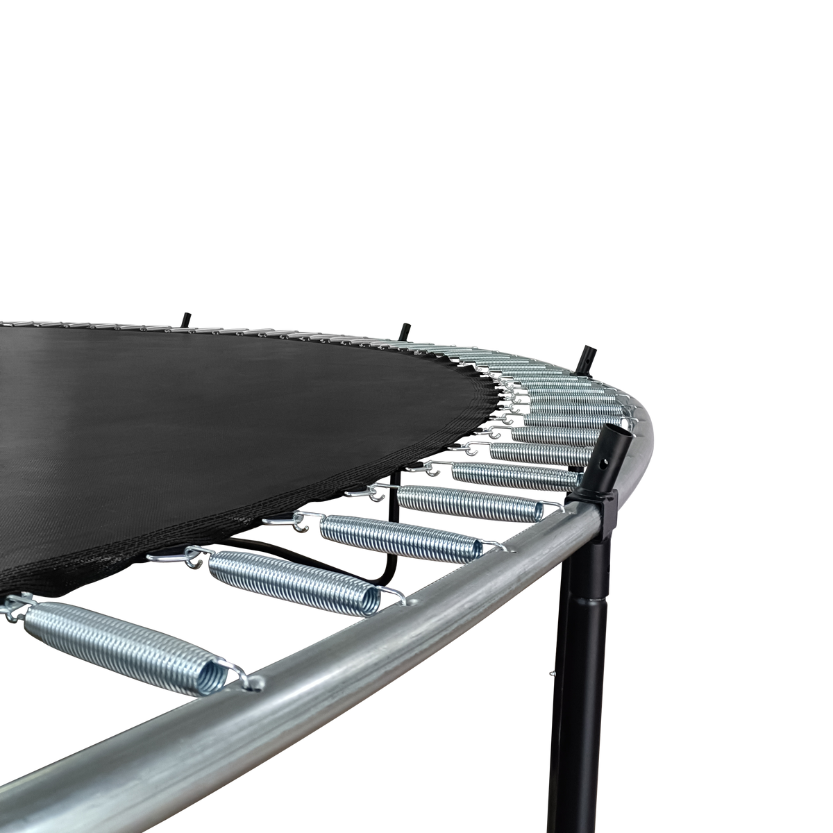 14Ft Trampoline With Enclosure Recreational Trampolines With Ladder And Antirust Coating, Astm Approval Outdoor Trampoline For Kids Blue Steel