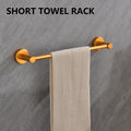 6 Piece Bathroom Towel Rack Set Wall Mount Brushed Gold Aluminium