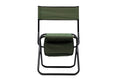 Set Of 3, Folding Outdoor Table And Chair Set For Indoor, Outdoor Camping, Picnics, Beach,Backyard, Bbq, Party, Patio, Black Green Black Aluminum
