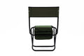 Set Of 3, Folding Outdoor Table And Chair Set For Indoor, Outdoor Camping, Picnics, Beach,Backyard, Bbq, Party, Patio, Black Green Black Aluminum