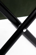 Set Of 3, Folding Outdoor Table And Chair Set For Indoor, Outdoor Camping, Picnics, Beach,Backyard, Bbq, Party, Patio, Black Green Black Aluminum