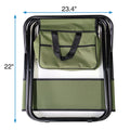 Set Of 3, Folding Outdoor Table And Chair Set For Indoor, Outdoor Camping, Picnics, Beach,Backyard, Bbq, Party, Patio, Black Green Black Aluminum