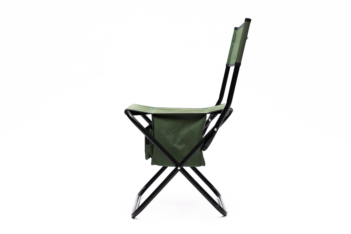 Set Of 3, Folding Outdoor Table And Chair Set For Indoor, Outdoor Camping, Picnics, Beach,Backyard, Bbq, Party, Patio, Black Green Black Aluminum