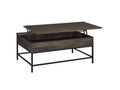 Cliff 3 Piece Brown Lift Top Coffee And End Table Set Brown Mdf