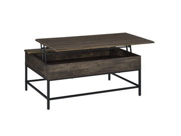Cliff 3 Piece Brown Lift Top Coffee And End Table Set Brown Mdf