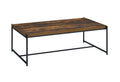 Lennox 3 Piece Brown Coffee And End Table Set Brown Mdf