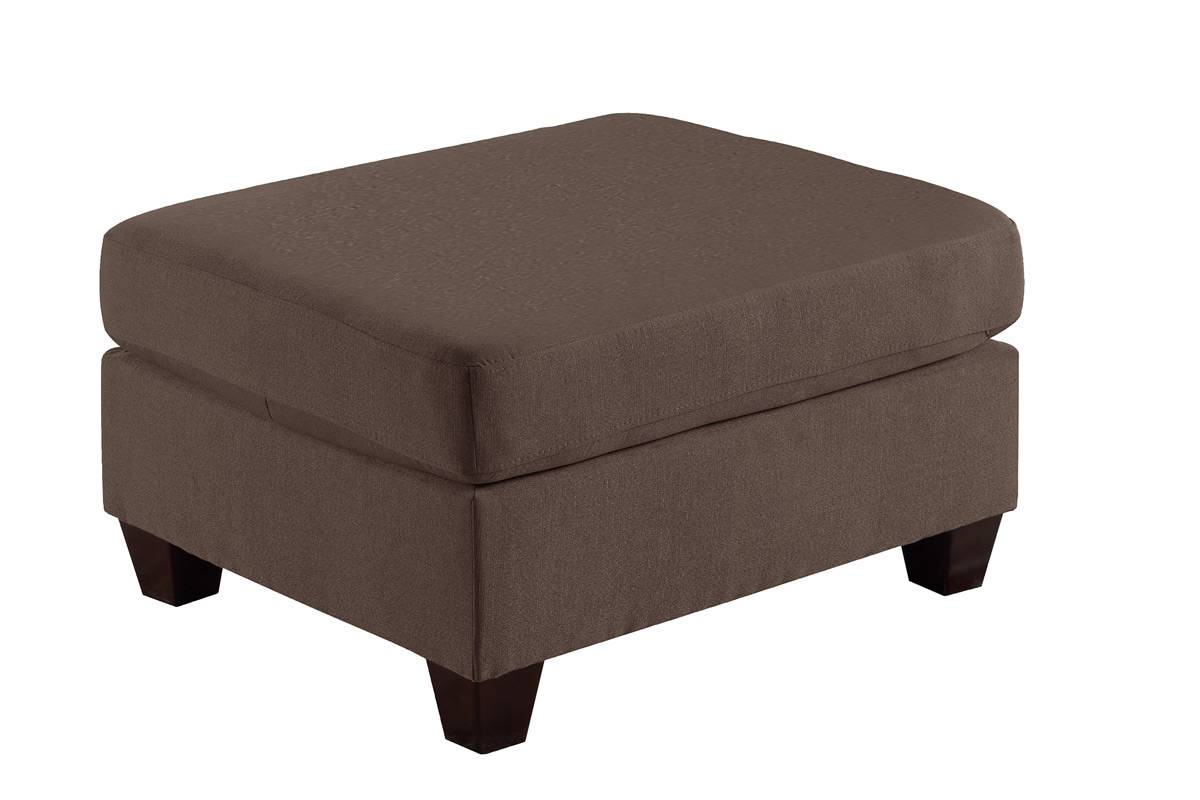 Modular Sofa Set 6Pc Set Living Room Furniture Sofa Loveseat Couch Black Coffee Linen Like Fabric 4X Corner Wedge 1X Armless Chair And 1X Ottoman Coffee Primary Living Space Cushion Back