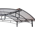 Grill Gazebo 8X5Ft,Outdoor Patio Canopy,Bbq Shelter With Steel Hardtop And Side Shelves Black Steel