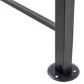 Grill Gazebo 8X5Ft,Outdoor Patio Canopy,Bbq Shelter With Steel Hardtop And Side Shelves Black Steel