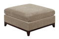 Modular Living Room Furniture Ottoman Camel Chenille Fabric 1Pc Cushion Ottoman Couch Exposed Wooden Base Camel Chenille Primary Living Space Contemporary,Modern Rectangle Chenille