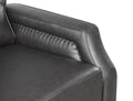 Push Back Reclining Chair Transitional Style Grey Color Self Reclining Motion Chair 1Pc Cushion Seat Modern Living Room Furniture Gray Primary Living Space Transitional Solid Wood