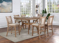 Transitional Set Of 2 Counter Height Chairs Natural Tone And Beige Solid Wood Chair Paddedupholstered Seat Kitchen Dining Room Furniture Natural Dining Room Modern,Transitional Side Chair Solid Wood