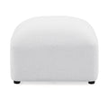 L Shape Modular Sectional Sofa, Diy Combination,Teddy Fabric,White White Teddy Foam