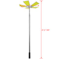 15000Lm Led Telescopic Camping Lights Portable Outdoor Camping Light Telescoping Pole Fishing Light At Night Flood Light Super Bright Emergency Light Backyard Lighting Black Metal