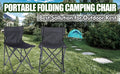 Yssoa Portable Folding Camping Chair With Carry Bag For Adults, Collapsible Anti Slip Padded Oxford Cloth Stool For Beach, Hiking, Fishing, Gardening, Picnic Color: Black, Size: Small Black Metal