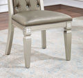 Formal Traditional Set Of 2 Dining Chairs Champagne Warm Grey Solid Woodcushion Button Tufted Side Chairs Kitchen Dining Room Furniture Champagne Gray Dining Room Contemporary,Traditional Dining Chairs Rubberwood Tufted Back Solid Wood