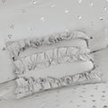 Metallic Triangle Print Comforter Set Twin Grey Silver Polyester
