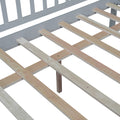 Full Size Daybed Wood Bed With Two Drawers, Gray Full Gray Solid Wood