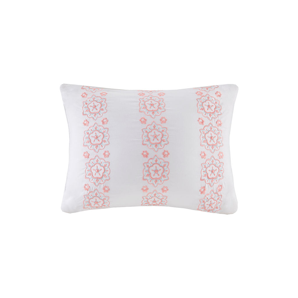 Boho Comforter Set With Bed Sheets Queen Coral Polyester