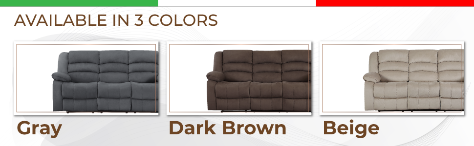 Transitional Microfiber Fabric Recliner Chair Beige Foam Fabric