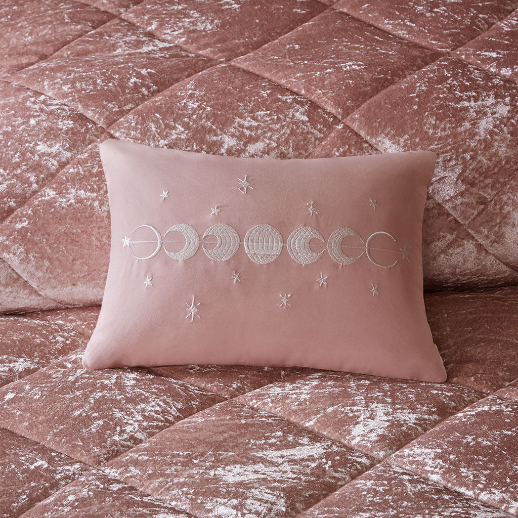 Velvet Duvet Cover Set Full Blush Polyester