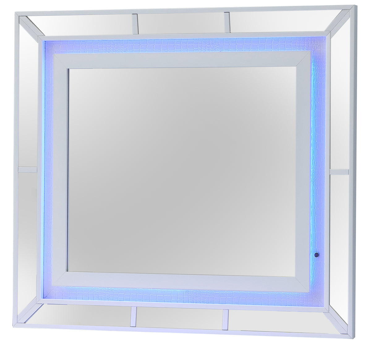 Hollywood Hills G8180 M Mirror Only White White Wood Glass