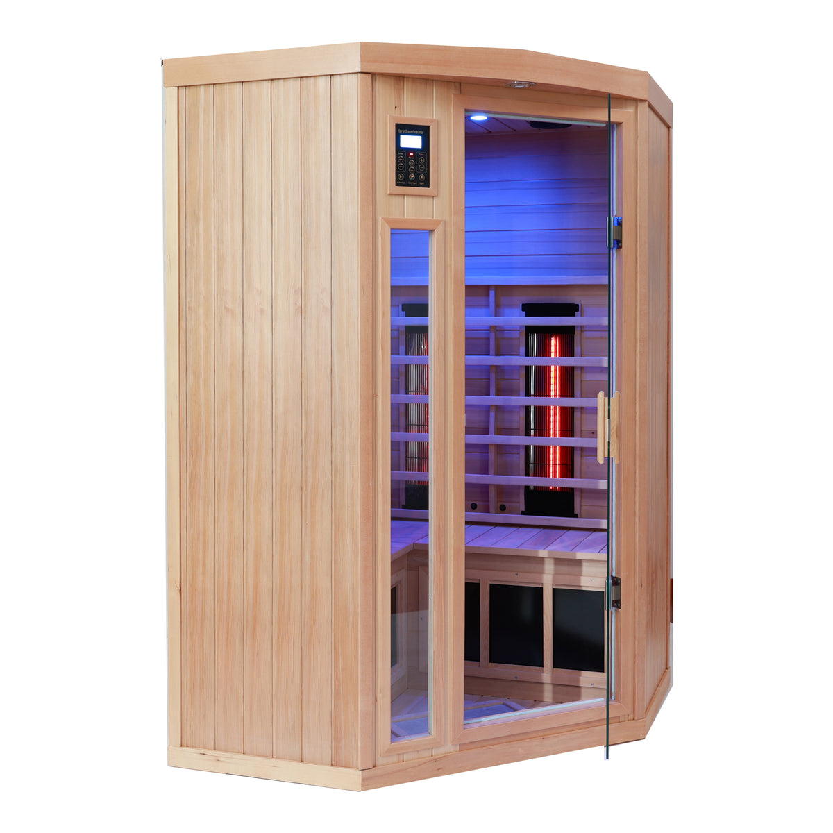 Hemlock Pentagonal Indoor Far Infrared Sauna Room Natural Wood Solid Wood