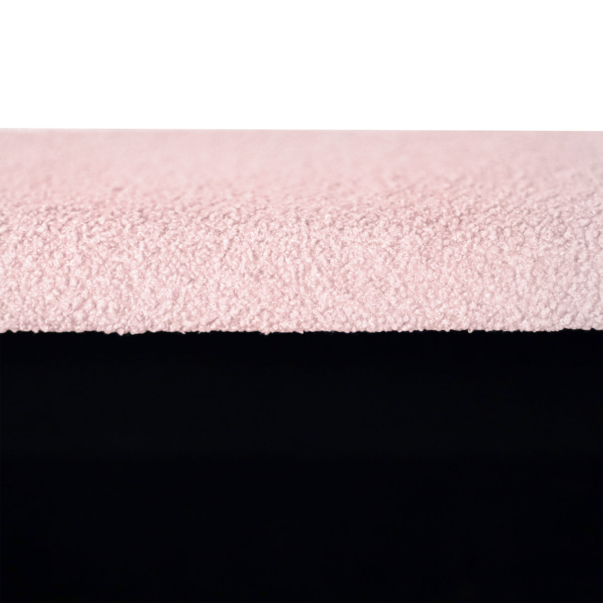 Pink Storage Ottoman Bench For End Of Bed Gold Legs, Modern Grey Faux Fur Entryway Bench Upholstered Padded With Storage For Living Room Bedroom Pink Faux Fur