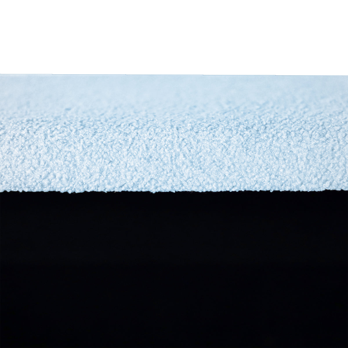 Blue Storage Ottoman Bench For End Of Bed Gold Legs, Modern Grey Faux Fur Entryway Bench Upholstered Padded With Storage For Living Room Bedroom Blue Faux Fur