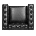 1 Seater Sofa For Living Room Black Pu