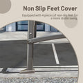 3 Seat Patio Swing Chair, Outdoor Porch Swing With Adjustable Canopy And Durable Steel Frame, Patio Swing Glider For Garden, Deck, Porch, Backyard Dark Brown Steel