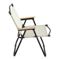 2 Piece Folding Outdoor Chair For Indoor, Outdoor Camping, Picnics, Beach,Backyard, Bbq, Party, Patio, Beige Beige Garden & Outdoor Modern Oxford Fabric