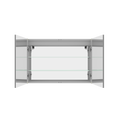Bathroom Medicine Cabinet With Lights, 36 24 Inch Led Medicine Cabinet With Mirror, Wall Cabinet With Shelves, Double Door Lighted Medicine Cabinet With Defogger, Dimmable, Wall Mount Mirror Included Bathroom Powder Coated 3 Silver 2 2 36 To 47 In 24 To
