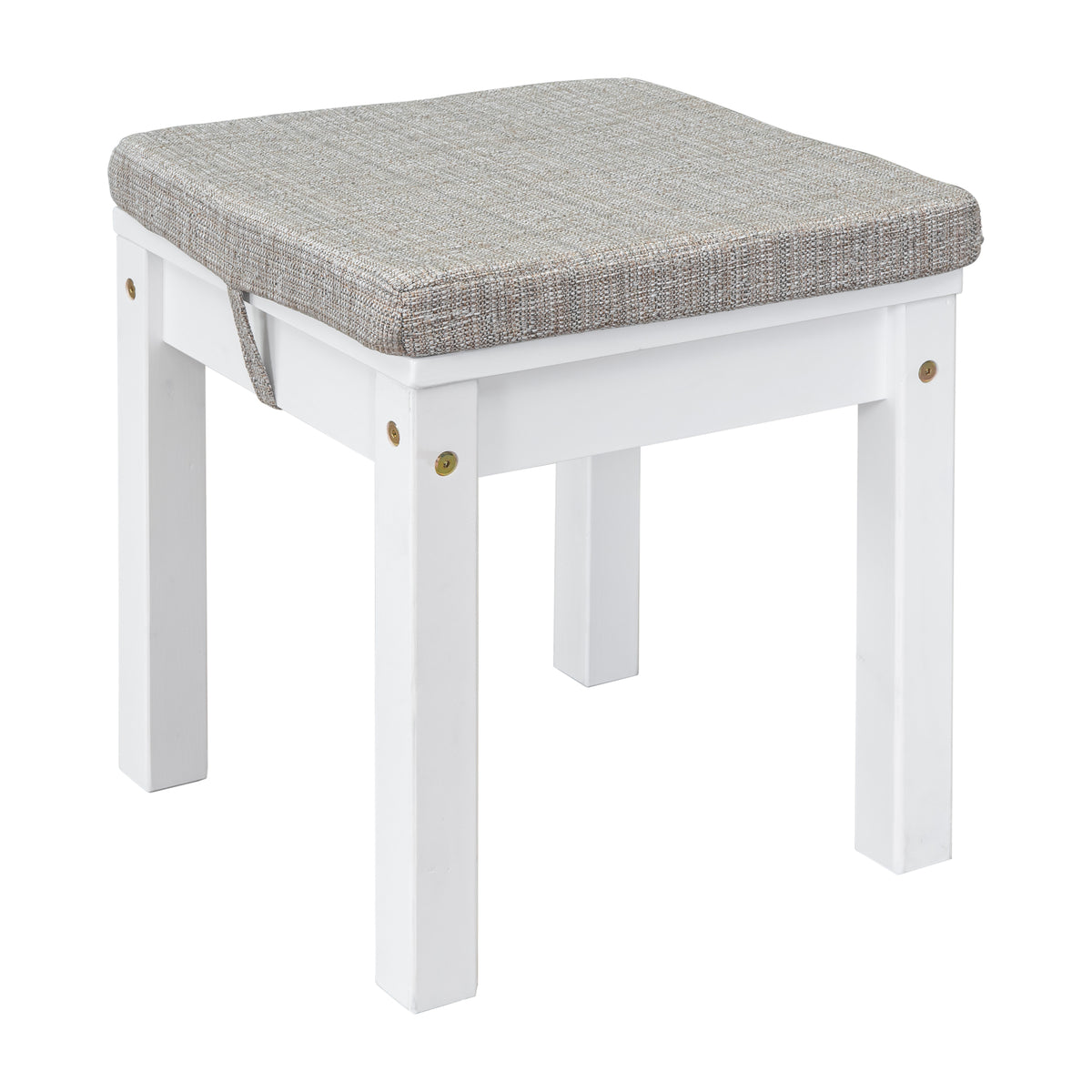 House Shaped Kids Desk With A Cushion Stool,House Style Desk And Stool Set,White White Bedroom American Design Pine Pine