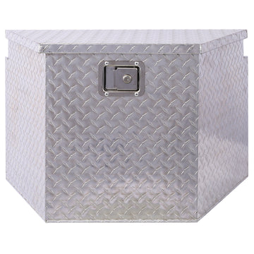 29Inch Aluminum Tool Box,Heavy Duty Truck Bed Tool Box,Outdoor Trailer Pickup Storage Tool Box,Rv Storage Organizer,Underbody Box W Lock Keys,Silver, 29X16.5X18.5Inch Silver Aluminum
