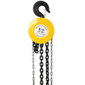 Chain Hoist 6600Lbs 3T Capacity 10Ft With 2 Heavy Duty Hooks,Manual Chain Hoist Steel Construction,Yellow Yellow Steel