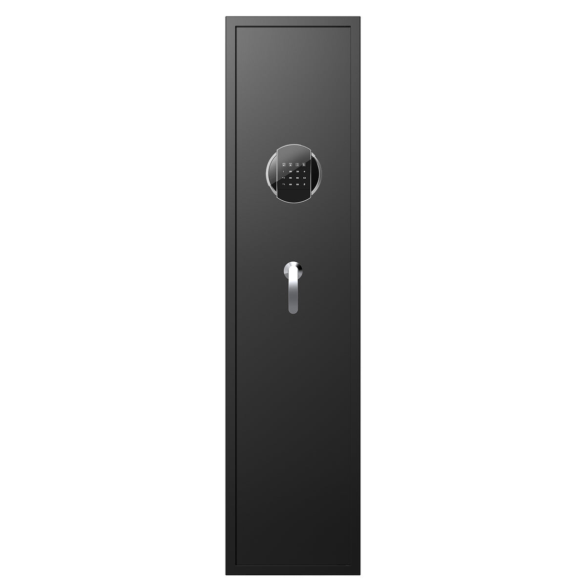Large Capacity Metal Rifle Safe,Security Cabinet Rifle Safe With Digital Lock ,Quick Access Keypad Long Safe, 4 5 Safe Black Steel