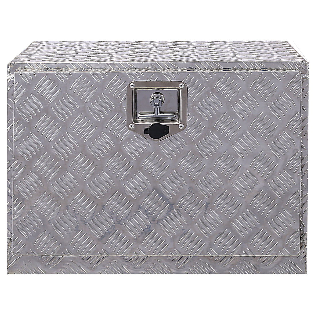 24Inch Aluminum Tool Box,Heavy Duty Truck Bed Tool Box,Outdoor Trailer Pickup Storage Tool Box,Rv Storage Organizer,Underbody Box W Lock Keys,Silver Silver Aluminum