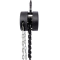 Chain Hoist 2200Lbs 1T Capacity 10Ft With 2 Heavy Duty Hooks,Manual Chain Hoist Steel Construction,Black Black Steel