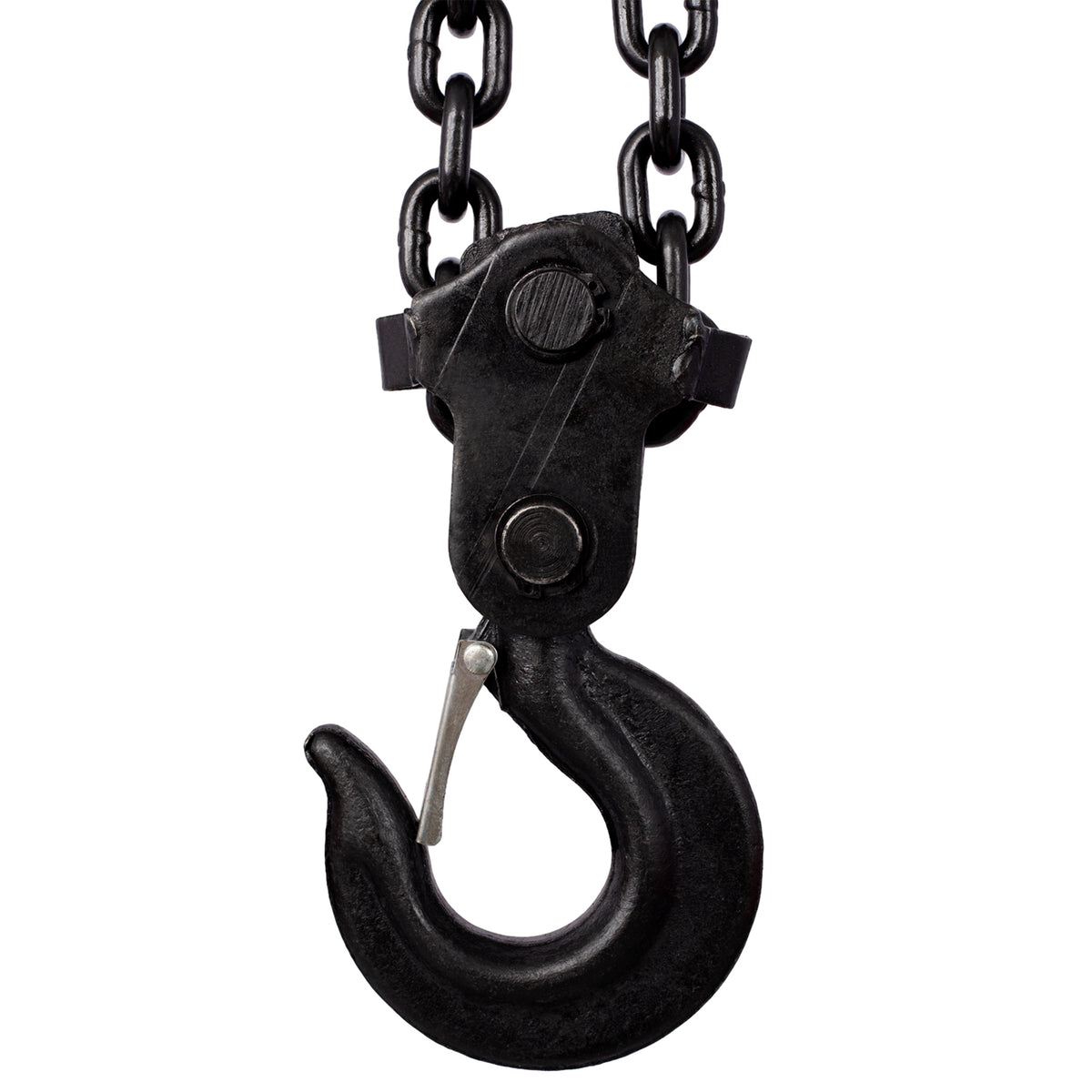 Chain Hoist 11000Lbs 5T Capacity 10Ft With 2 Heavy Duty Hooks,Manual Chain Hoist Steel Construction,Black Black Steel