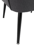 Modern Mid Century Chair Linen Sherpa Armchair For Living Room Bedroom Office Easy Assemble Dark Grey Dark Gray Primary Living Space Foam Linen